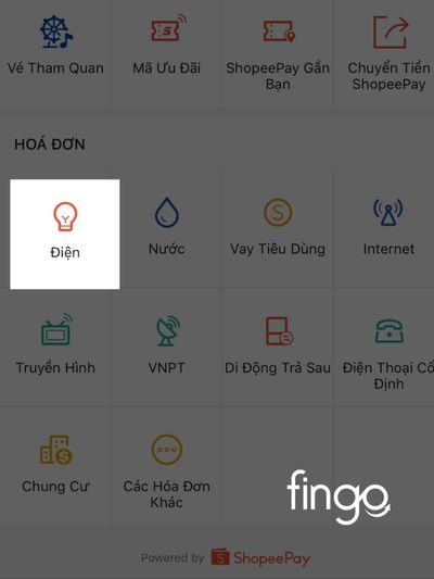 Chọn dịch vụ điện